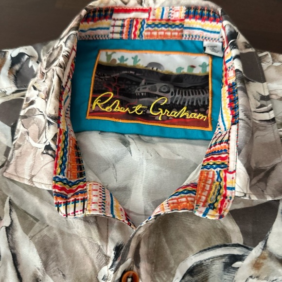 Robert Graham Desert Bones Silk Shirt - Picture 11 of 15